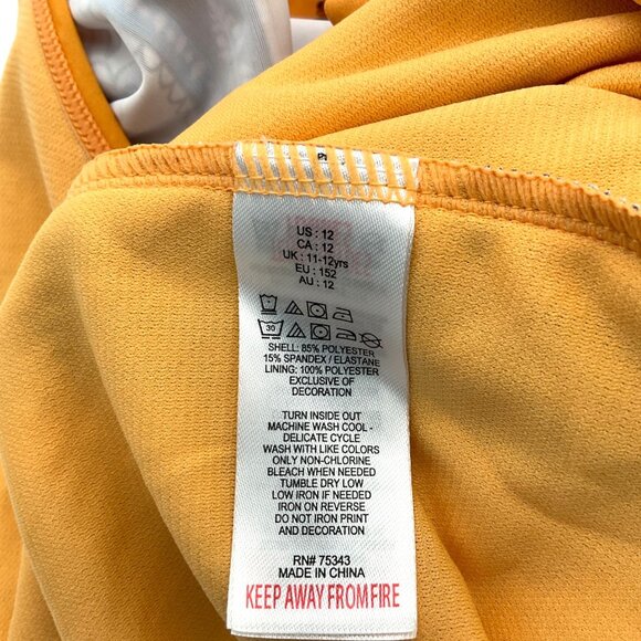 Catherine Malandrino 1-pc Adjust Strap Ruffle Neck Swimsuit Crochet Pants 12 NWT - Picture 6 of 10